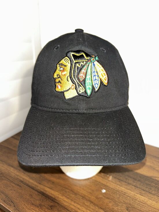 New Era Other - New Era Chicago Blackhawks 9TWENTY Black Adjustable Hat NHL Hockey One Size